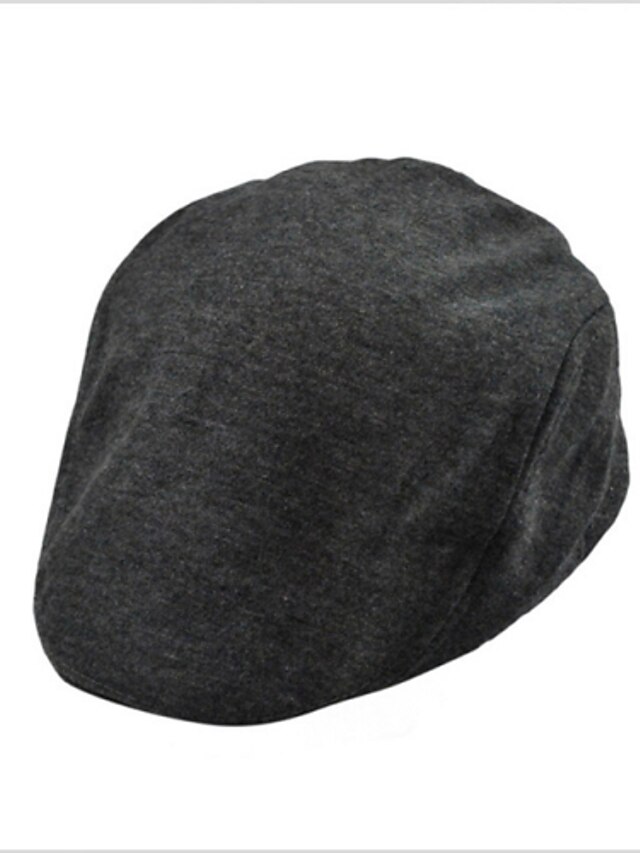  אביב קיץ שחור אפור אפור כהה כובע בייסבול כותנה תערובת כותנה וינטאג' מסיבה עבודה יוניסקס / חמוד / כובעים