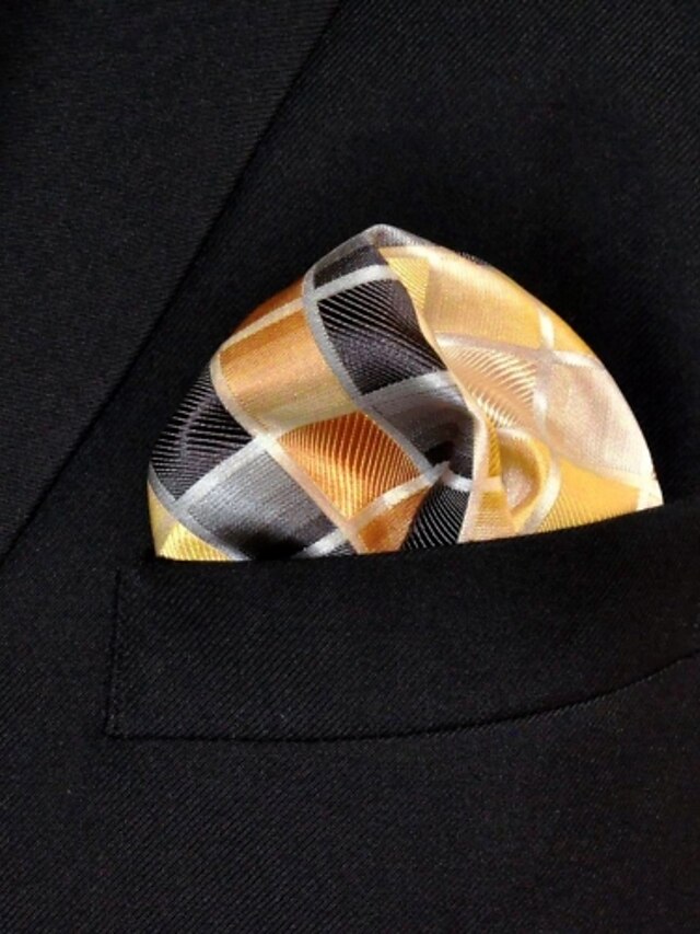  Homme Simple Cravate & Foulard Couleur Pleine