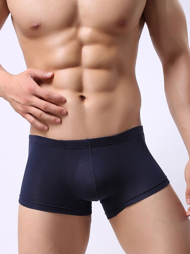  Men's underwear regenerated cellulose soft and comfortable four male angle pants waist sexy men's boxer briefs u convex