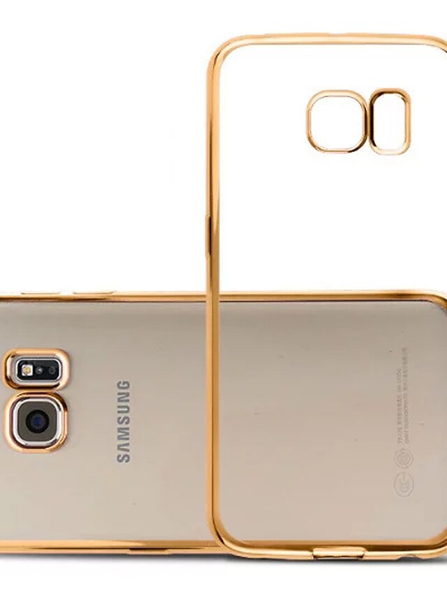  fodral Till Samsung Galaxy S7 edge / S7 / S6 edge Plätering / Ultratunt / Genomskinlig Skal Enfärgad TPU