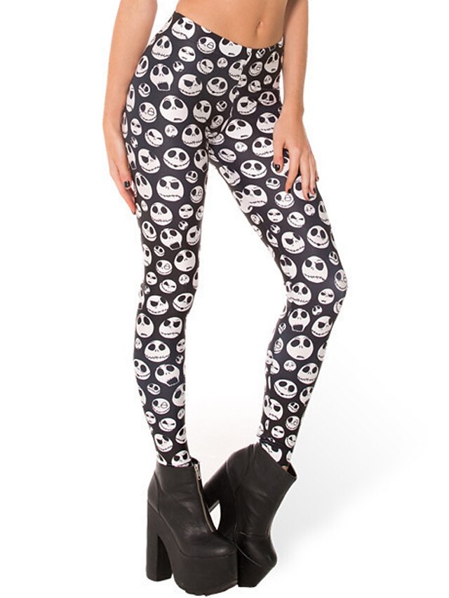  Damen Bedruckt Legging - Galaxis Grau S M L