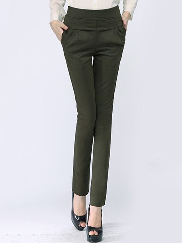  Women's Plus Size Harem / Jeans Pants - Solid Colored