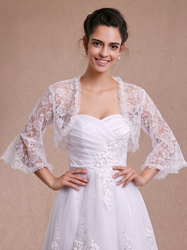  Shrugs Lace Wedding / Party Evening / Casual Women's Wrap With Lace