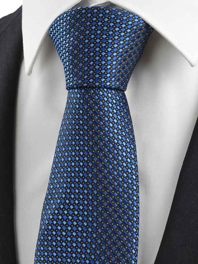  Men's Party / Work / Basic Necktie - Plaid