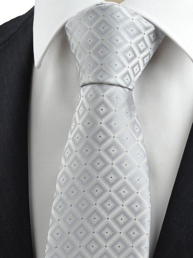  Men's Party / Work / Basic Necktie - Check