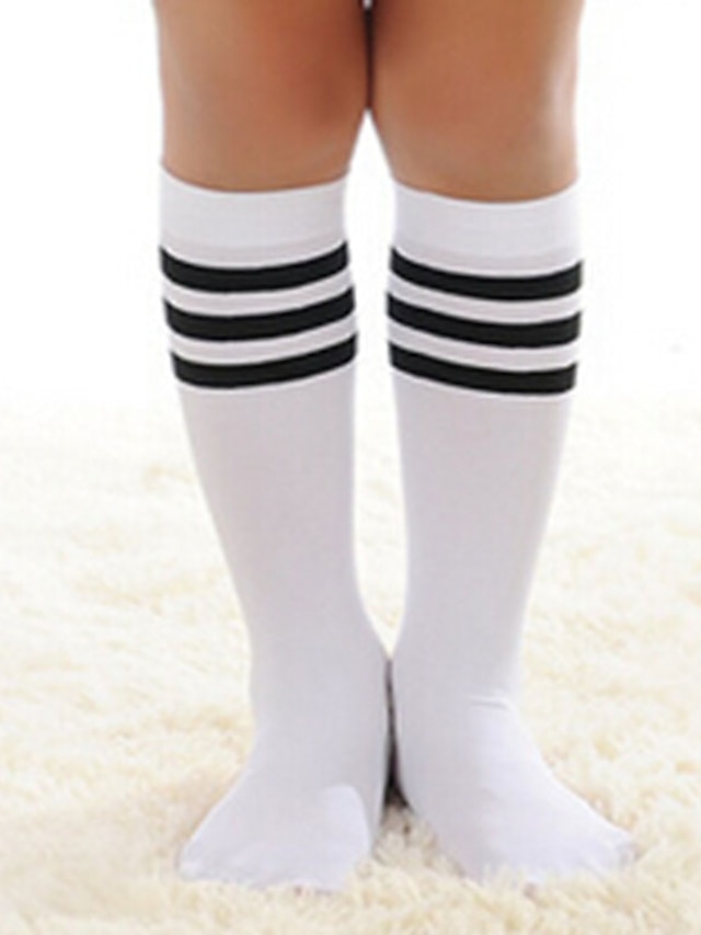  男の子 / 女の子 コットン 靴下 & ストッキング ホワイト / ブラック フリーサイズ
