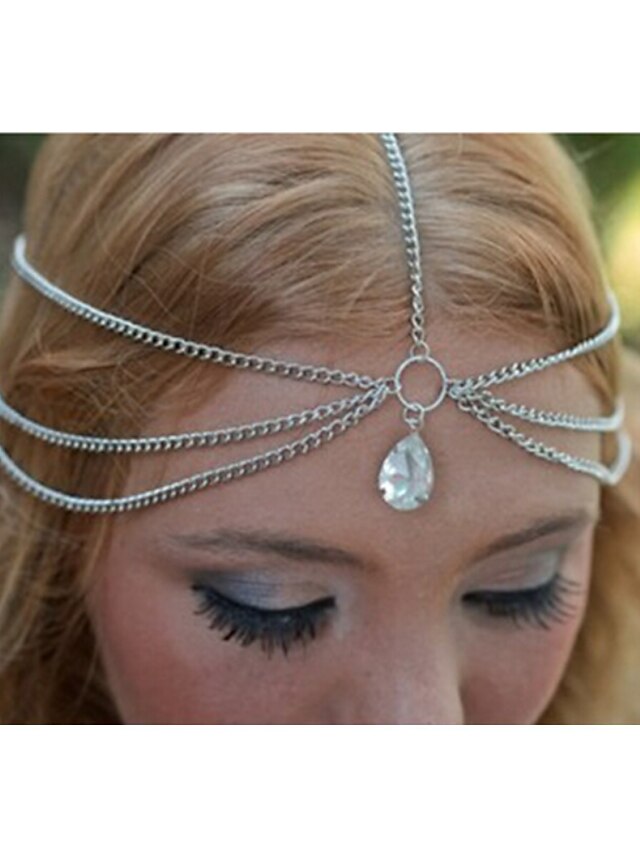  Women's Vintage Diamond / Alloy Head Chain - Solid Colored / Gold
