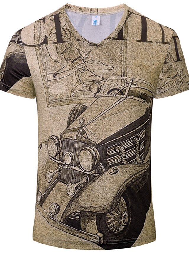  Men's Cotton T-shirt Print