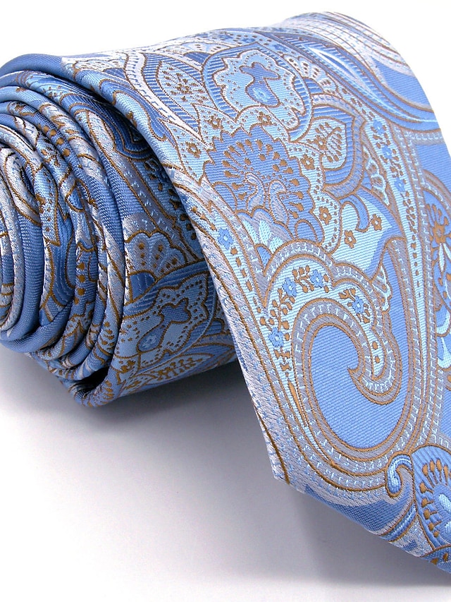  Men's Work Necktie - Floral / Color Block / Jacquard Basic