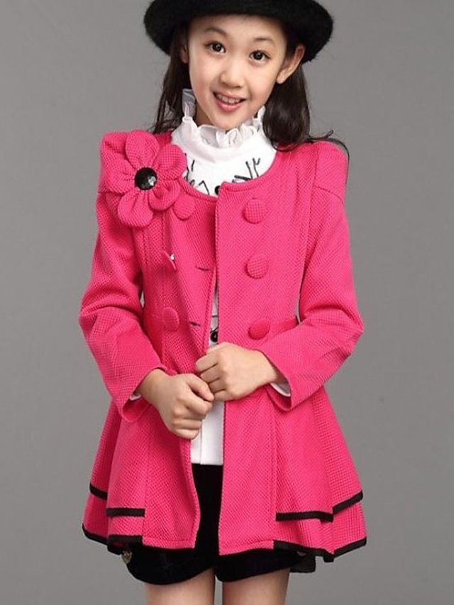  Girls' Daily Solid Suit & Blazer