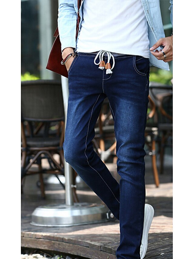  Men's Jeans Pants Solid