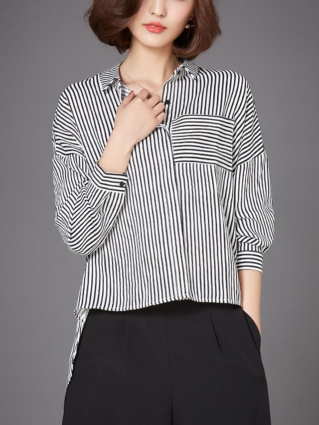  Street chic Shirt - Striped Shirt Collar