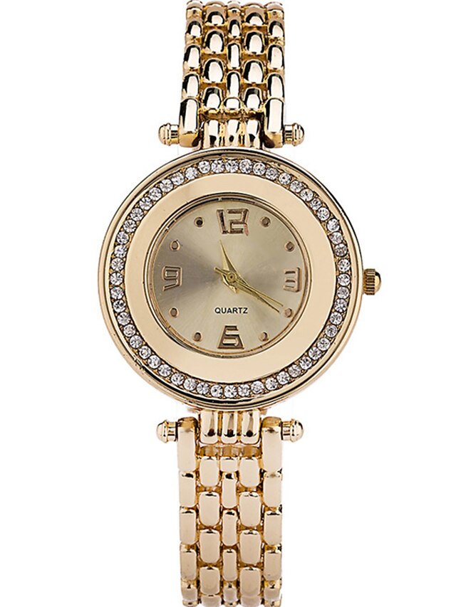  Mulheres Relógio de Moda Relógio de Pulso Bracele Relógio Quartzo / Aço Inoxidável Banda Legal Casual Elegantes Prata Dourada Ouro Rose