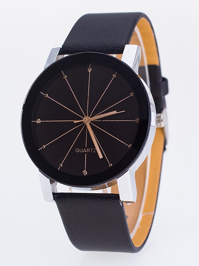  Men's Fashion Watch Wrist Watch Quartz Leather Black / Analog Casual - Black