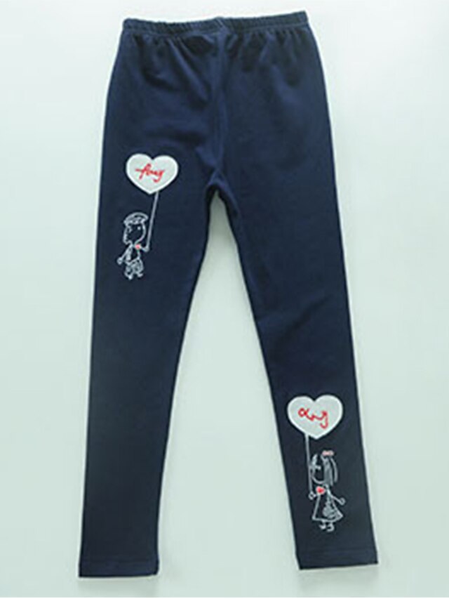  Girls' Cartoon Casual / Daily Solid Colored Cotton Leggings