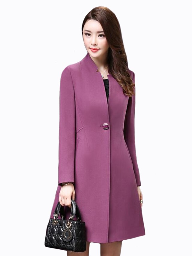  Munka Alap Női Extra méret Kabát-Egyszínű
