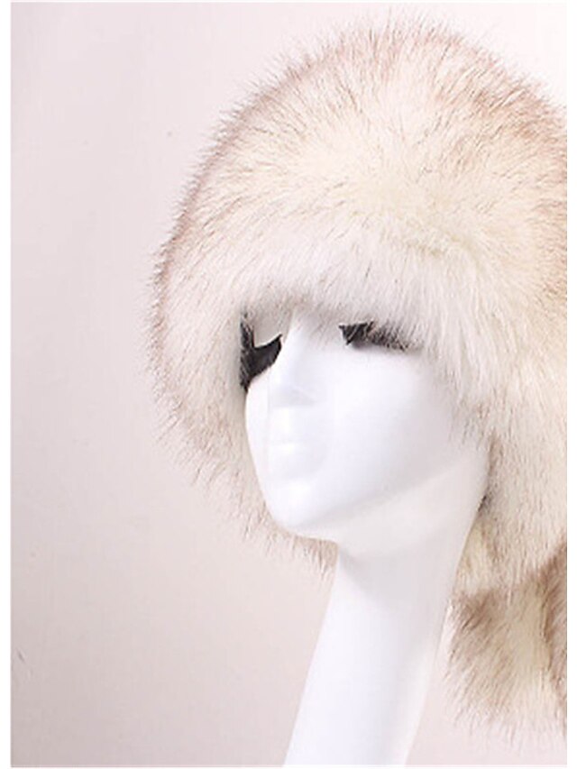  Dames Floppy hoed Acryl dier Klassieke Stijl Herfst Winter Lichtbruin Wit Geel / Bruin