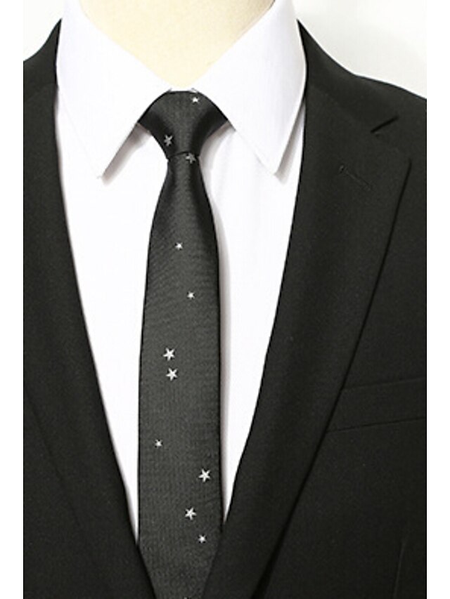  Men's Vintage Work Casual Polyester Necktie - Galaxy