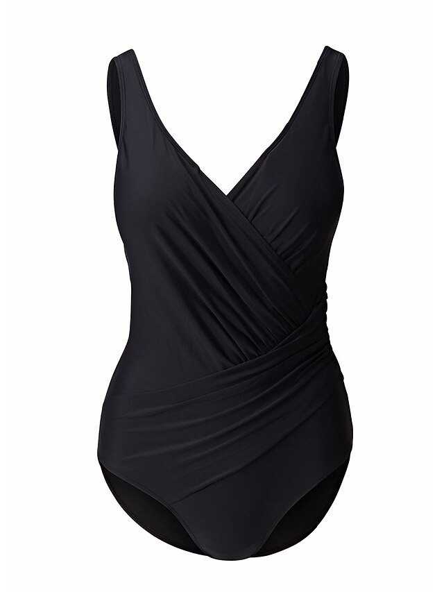  Pentru femei Solid Punct Halter Albastru Negru Curcubeu O Piesă Costume de Baie Costum de baie - Mată S M L Albastru