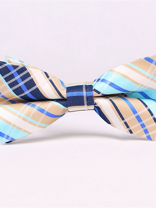  Men's Party / Work / Basic Bow Tie - Check