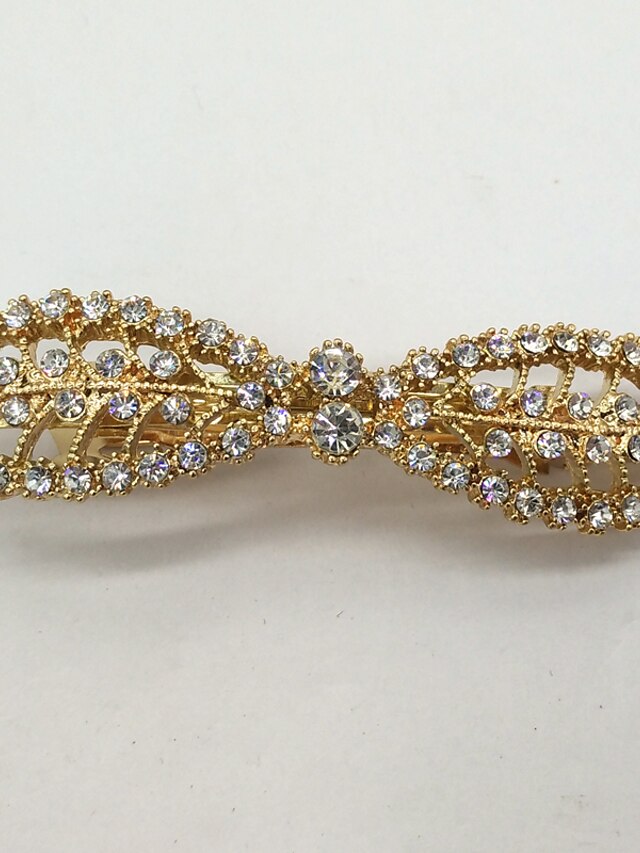  Women Gold / Gold Plated / Rhinestone Hair Clip,Cute / Party / Work / Casual