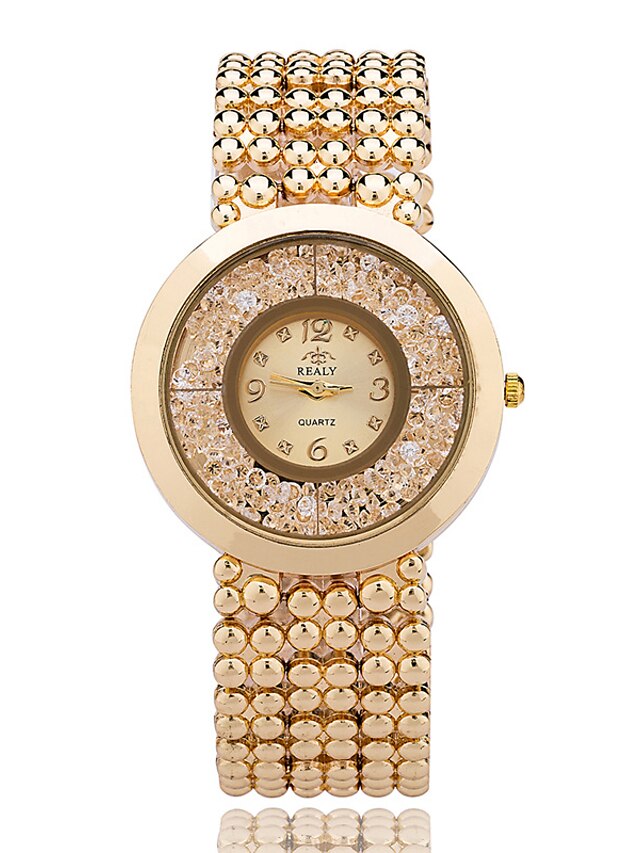  Mujer Relojes de Lujo Reloj de Pulsera Relojes de Oro Cuarzo Plata / Dorado / Oro Rosa Reloj Casual Cool Analógico damas Casual Moda Elegante - Dorado Plata Oro Rosa Un año Vida de la Batería