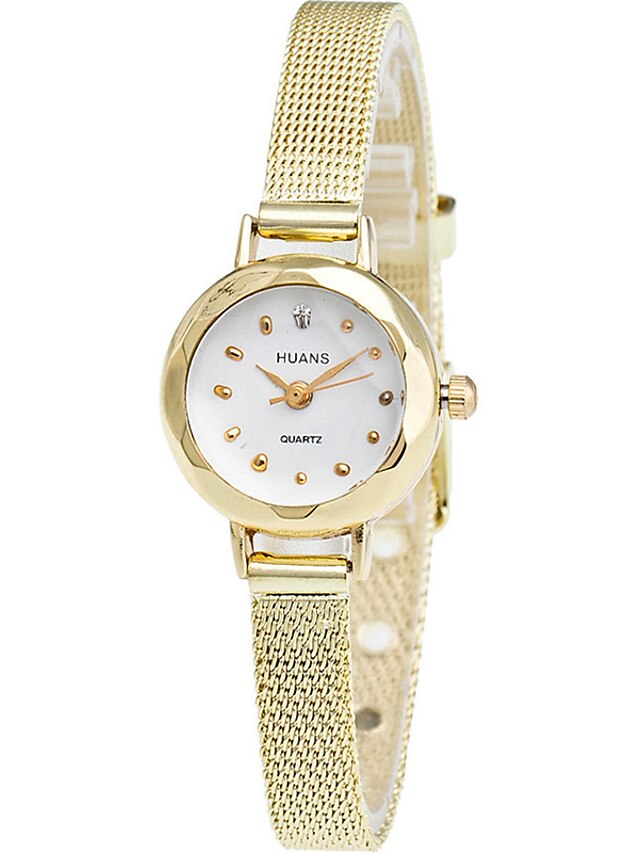  Pentru femei Ceasuri de lux Ceas de Mână ceas de aur Quartz Argint / Auriu Cool imitație de diamant Analog femei Casual Modă Elegant - Auriu Argintiu Un an Durată de Viaţă Baterie / SSUO LR626