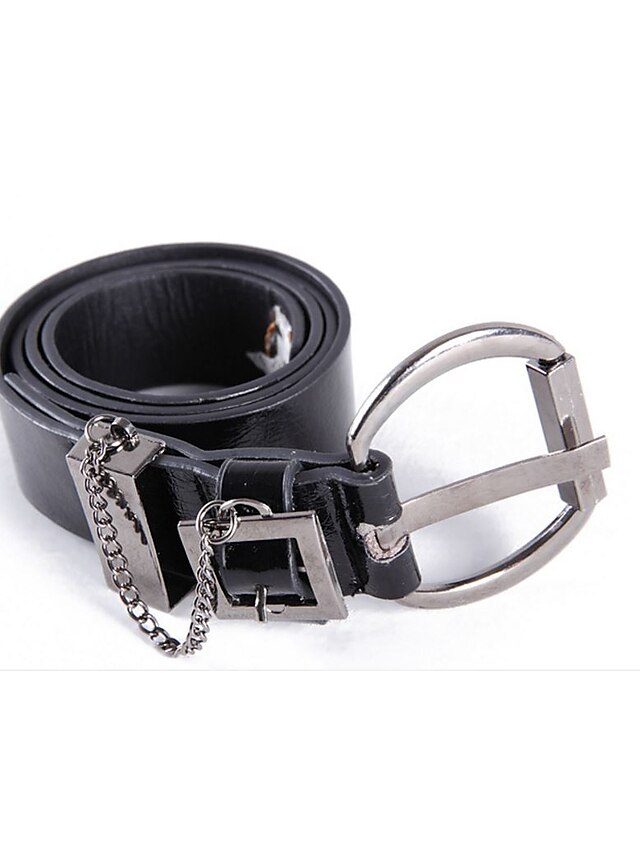  Unisex Casual Alloy Waist Belt - Solid Colored / PU / All Seasons