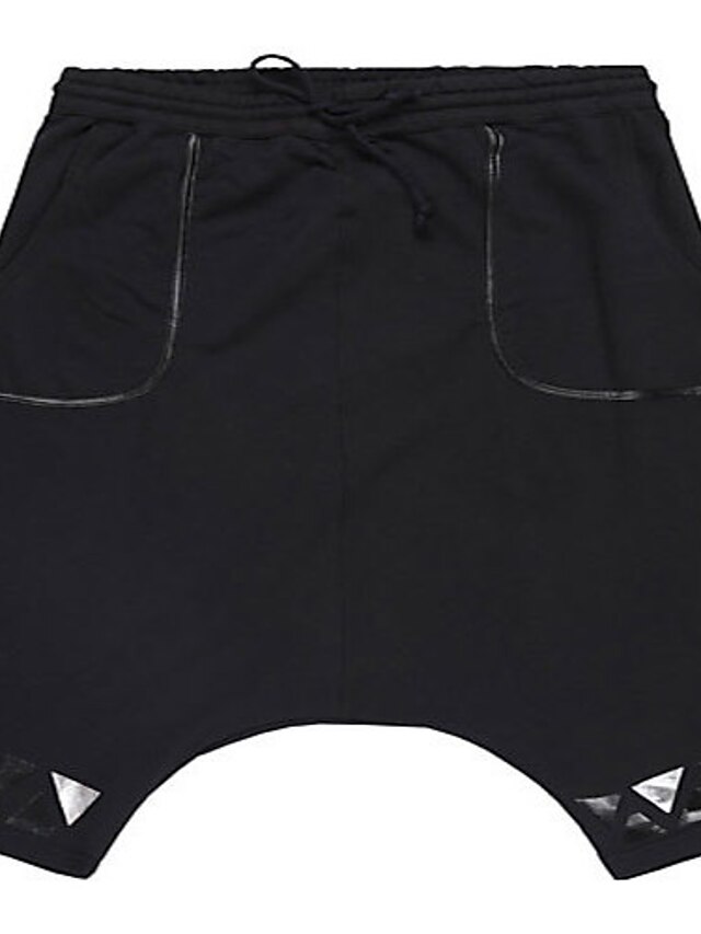  Trenduality® Hombre Shorts Pantalones Negro-55012