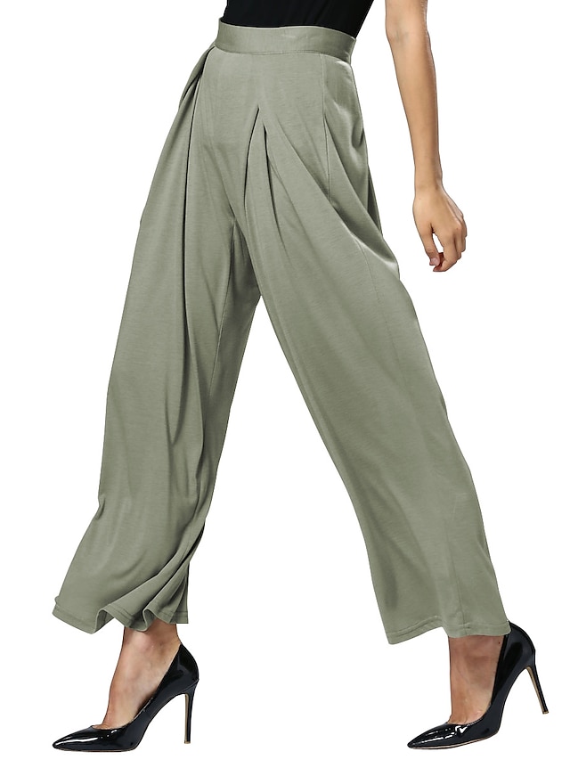 Women's Casual Street chic Loose Chinos Pants - Solid Colored