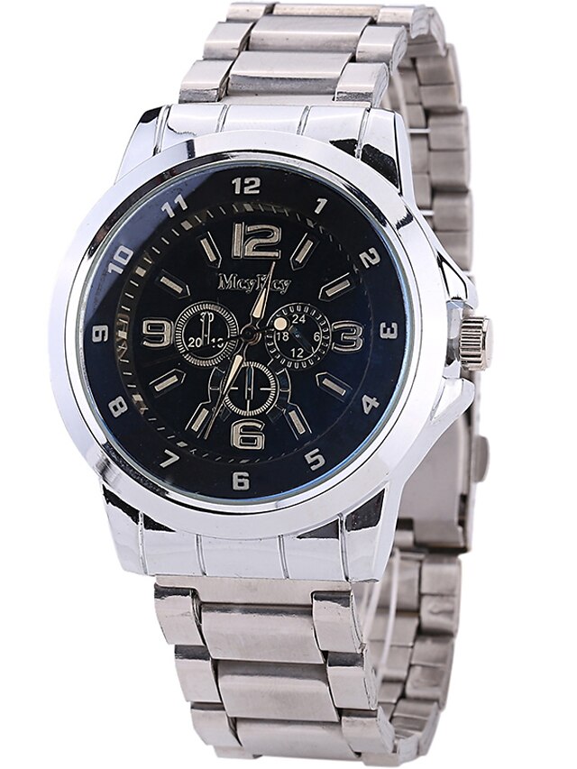  Men's Wrist watch Quartz / Stainless Steel Band Cool Casual White