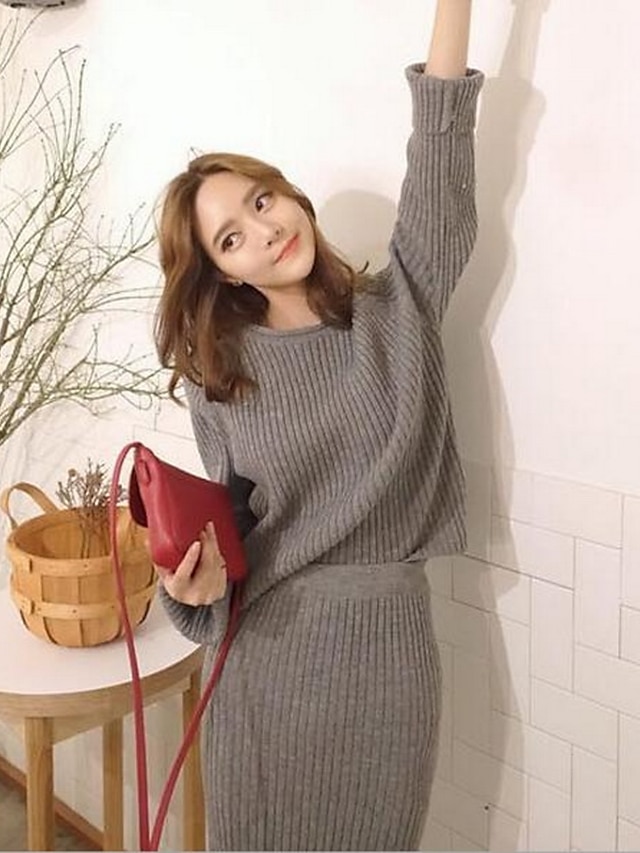  Women's Going out Daily Party Casual Long Pullover