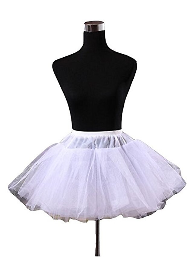  Slip(Tulle,Bianco)A gonna ampia-45-3