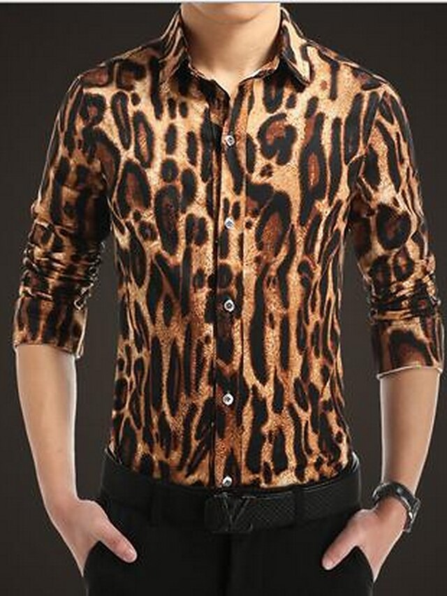  Men's Going out Daily Vintage Winter Shirt