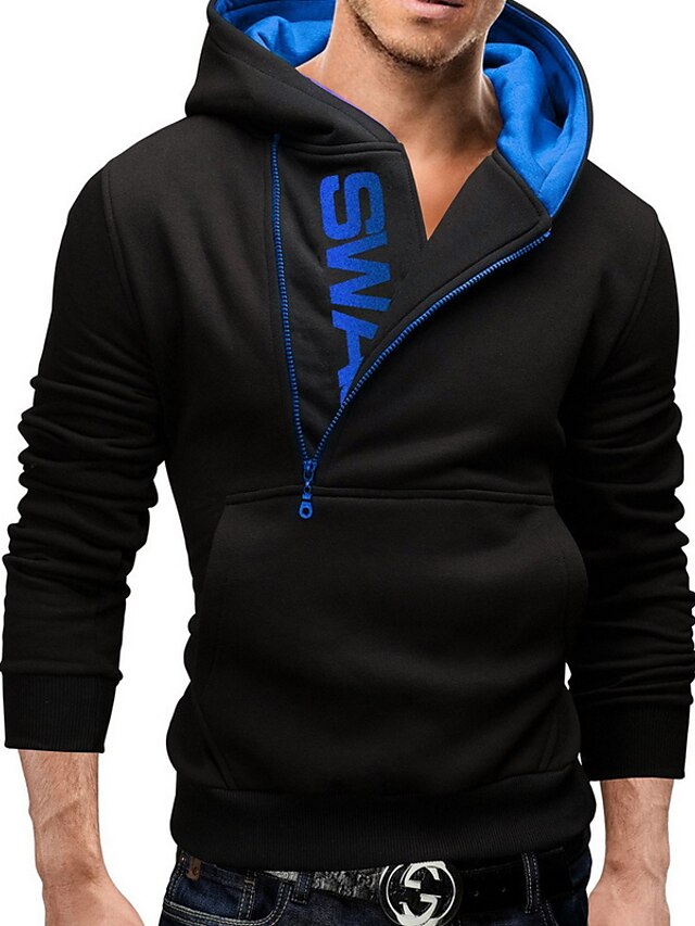  Men's Daily / Sports Casual / Active / Street chic Long Sleeve Hoodie - Letter