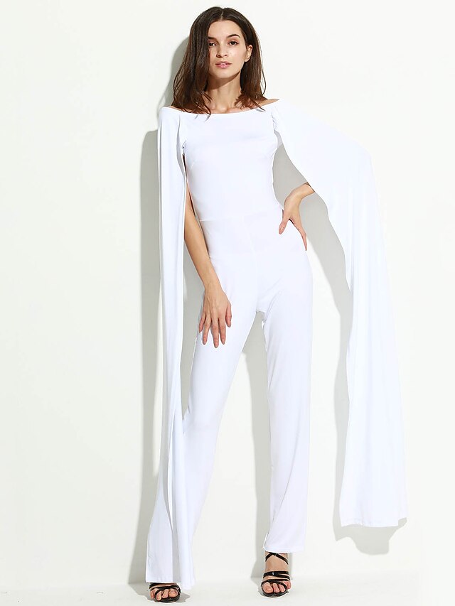  Damen Jumpsuits - Sexy Kurzarm Polyester Mikro-elastisch