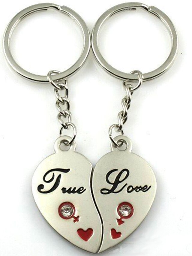  Beach Theme / Garden Theme / Classic Theme Keychain Favors Stainless Steel Keychains - 2 pcs Spring / Summer / Fall