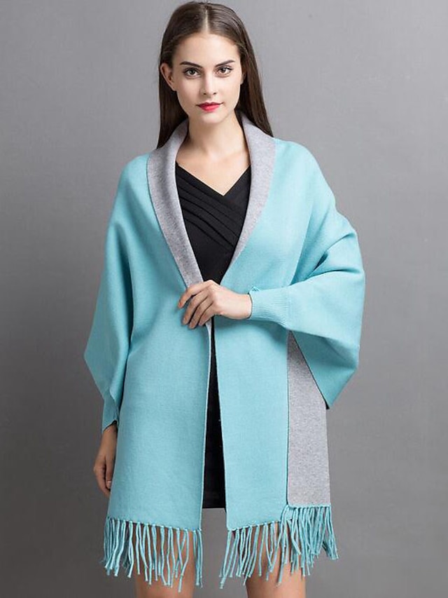  Women's Daily Street chic Long Cloak / Capes