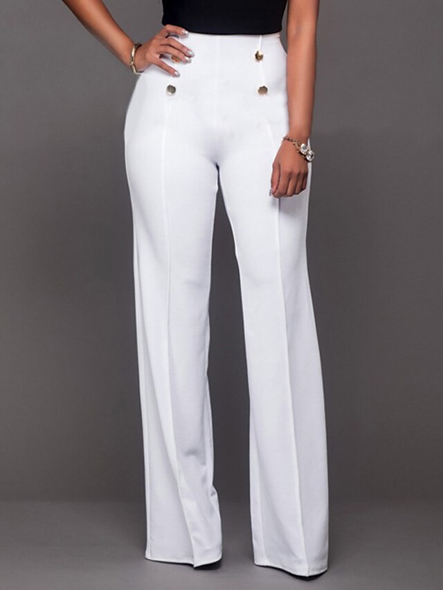 Save 34% Slacks and Chinos Wide-leg and palazzo trousers MSGM Cotton Logo Print Drawstring Track Pants in White Womens Clothing Trousers 