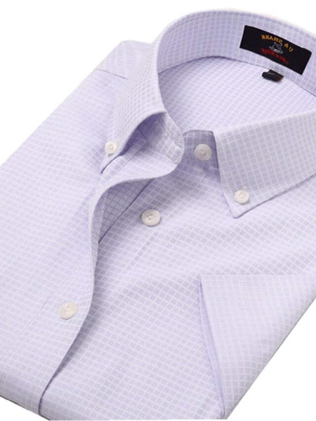  U&Shark Casual&Dress Men's Fine Cotton Wrinkle-Resistant Short Sleeve Shirt  /DYF-019