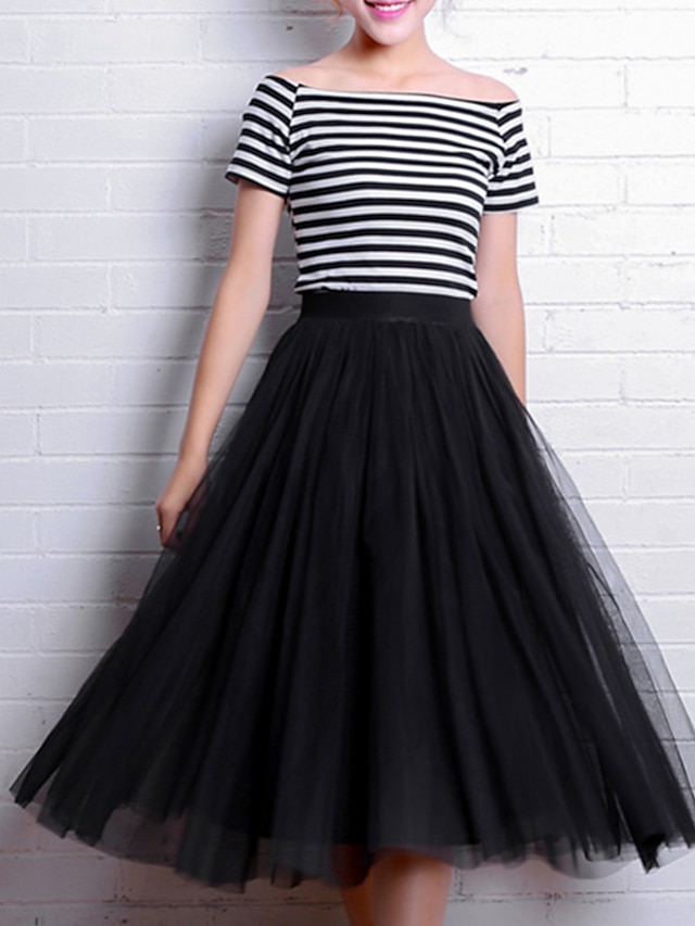 Women's Going out / Work / Party / Cocktail Street chic A Line Skirts ...