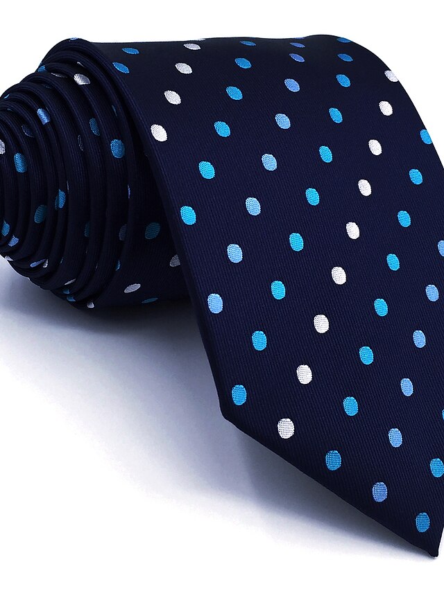  Men's Party / Work / Basic Necktie - Polka Dot / Color Block / Jacquard Basic