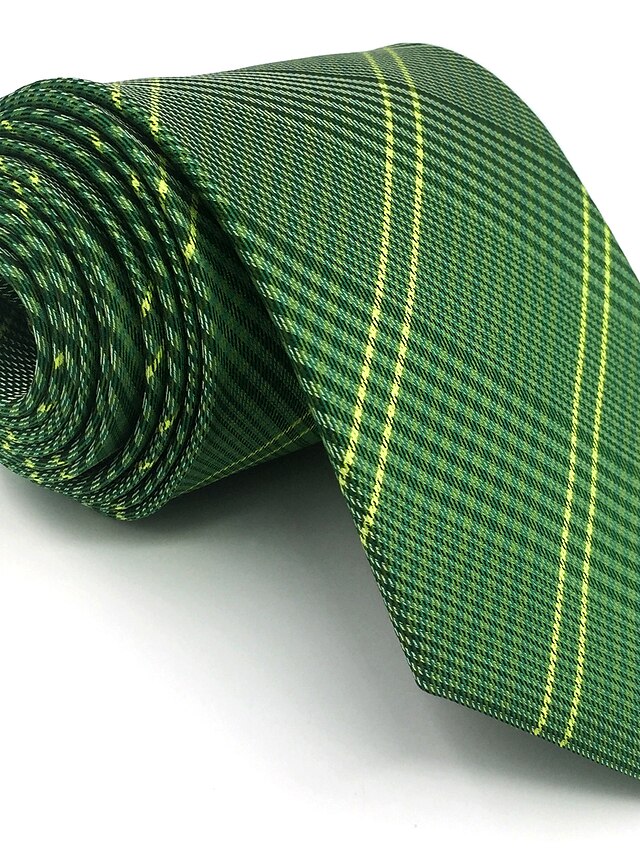  Men's Party / Work Necktie - Color Block / Plaid Basic