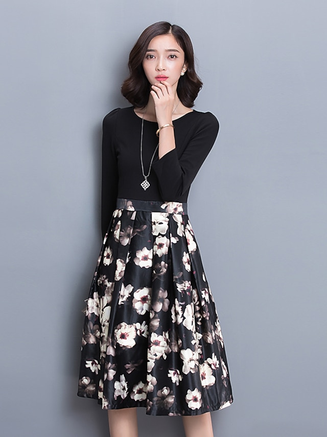 kjoler foråret 2017 nye mode modeller kvindelige foråret koreanske kvinder nederdel vilde temperament lang sektion af tidevandet 5704527 2022 – $18.59