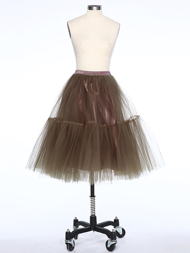  Special Occasion / Daily Slips Tulle Short-Length Ball Gown Slip with