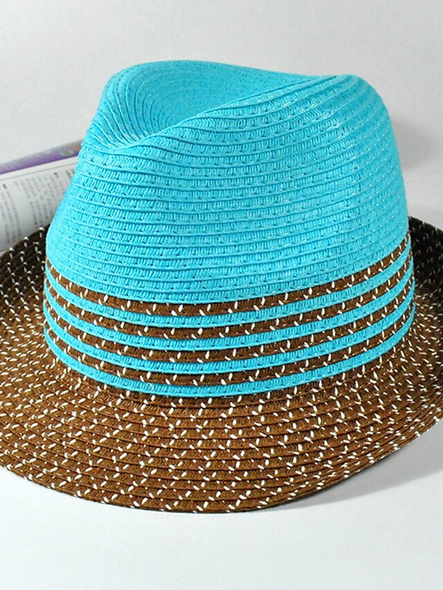  Unisex Party / Holiday Straw Hat / Sun Hat - Striped / Cute