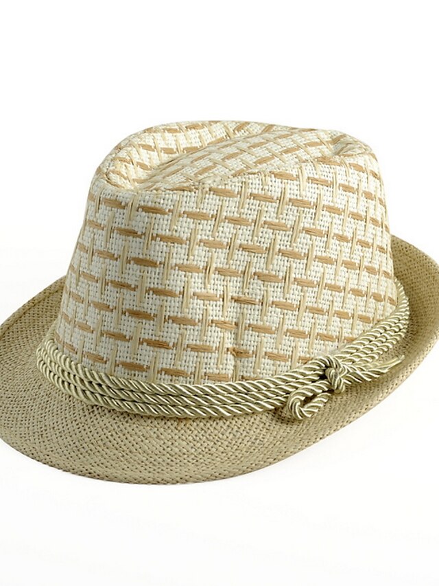  Unisex Vintage Roztomilý Party Pracovní Na běžné nošení Slamák Sluneční klobouk - Jednobarevné