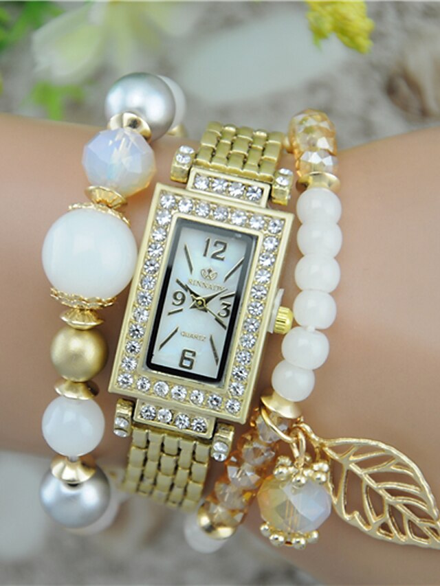  Damen Uhr Modeuhr Armband-Uhr Quartz Plastic Schwarz / Weiß / Blau Analog Armreif Weiß Schwarz Purpur / Ein Jahr / Ein Jahr / Tianqiu 377