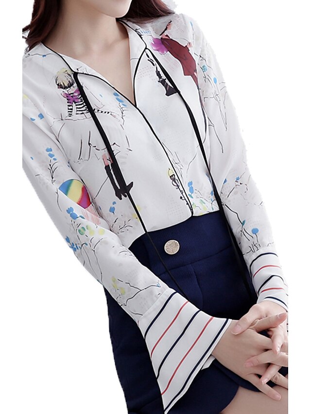  Women's Going out Daily Casual Spring Summer Shirt