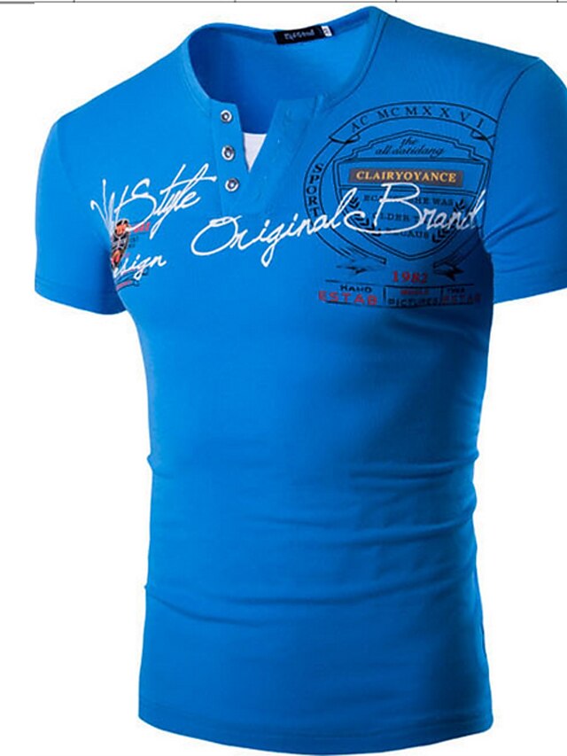  Herren T-Shirt Hemd Solide Langarm Oberteile Baumwolle Freizeit Rundhalsausschnitt Blau Schwarz Grün
